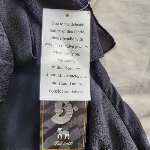 NWT L.A.M.B. Women’s Rare Black 100% Silk Fall 2007 Party Dress Size 8 - Picture 3 of 8